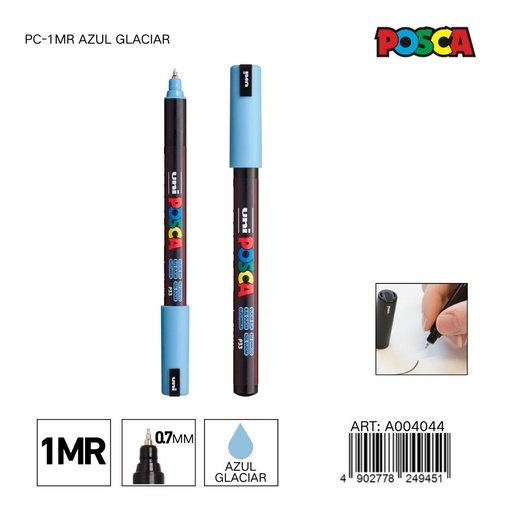 [A004044] Marcador POSCA PC-1MR 0.7 mm color azul glaciar - Marcadores y artículos de escritura