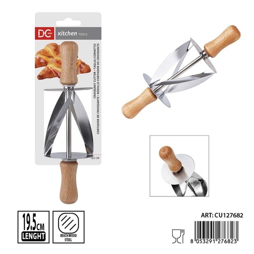 [0244194] Rodillo cortador de croissants 19.5x6 cm - Herramientas de cocina y accesorios