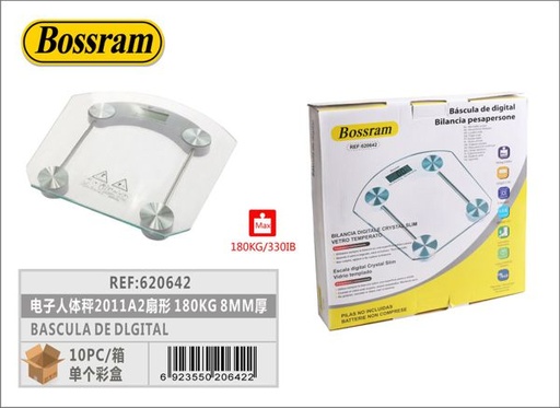 [620642] Báscula digital para personas 180kg 8mm de grosor