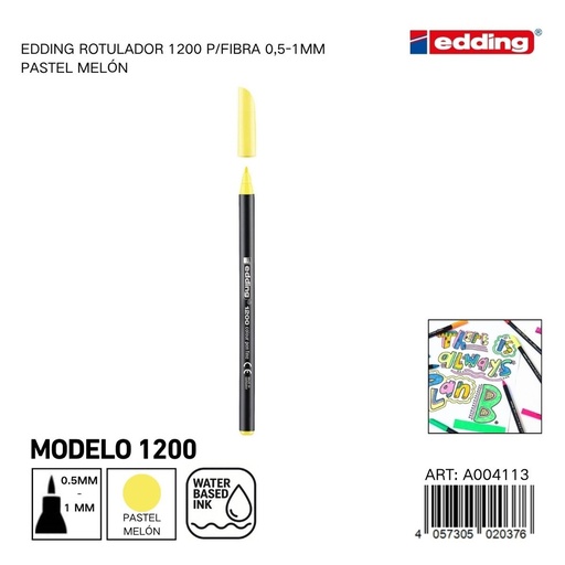 [A004113] Ratualador EDDING Watercolor 0.5-1mm - Rotuladores de fibra pastel melón
