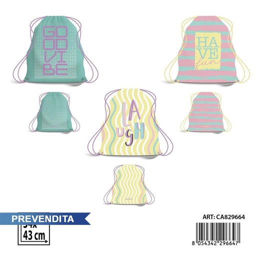 [0244083] Bolsa con cordón 34x43cm - Accesorios de deporte