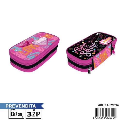 [0244304] Estuche de 3 capas 20x13x7 cm - Accesorios para niños