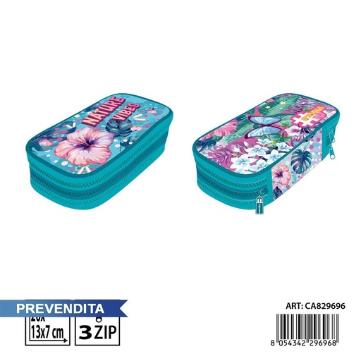 [0244306] Estuche de 3 capas 20x13x7 cm - Accesorios para niños