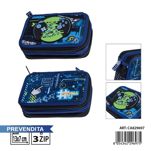 [0244307] Estuche de 3 capas 20x13x7 cm - Accesorios para niños