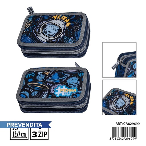 [0244309] Estuche de 3 capas 20x13x7 cm - Accesorios para niños