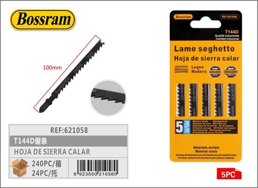 [621058] Hoja de sierra calar T144D para madera y bricolaje