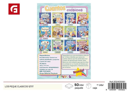 [202400561] Los Peque Clásicos 12 libros en caja - Material escolar