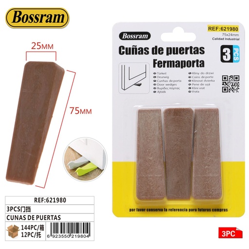 [621980] Cuñas de puertas 3pcs modelo 54729