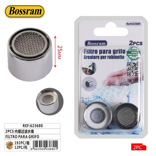 [623680] Filtro para grifo de agua 2pcs interno para sanitarios