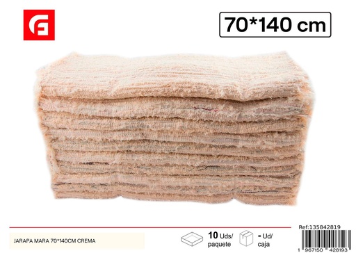[135842819] Alfombra jarapa Mara 70x140 cm color crema - Textil del hogar y alfombras