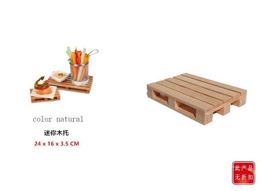 [LS091238] Palet de madera natural M para manualidades