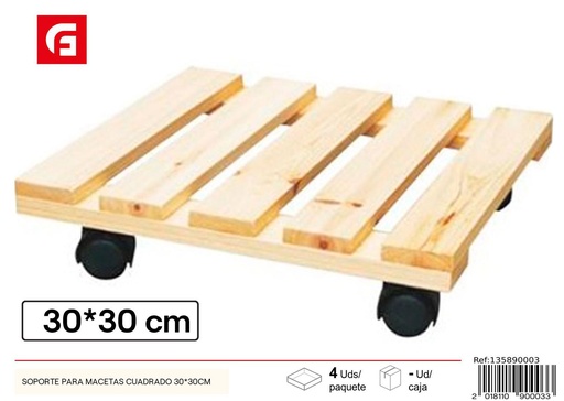[135890003] Soporte para macetas cuadrado de 30*30 cm - Decoración para el hogar