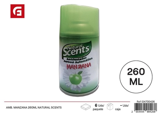 [124700426] Ambientador de manzana 260ml Natural Scents para el hogar