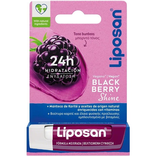 [4005900988652] Protector labial Liposan Blackberry Shine 4.8g