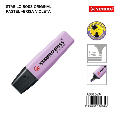 [A001524] Subrayador STABILO de 2/5mm color lima - Papelería