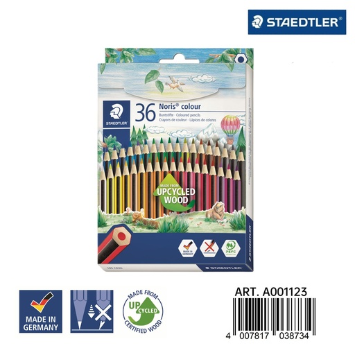 [A001123] Lápices de colores Staedtler 36 unidades - Material escolar de calidad