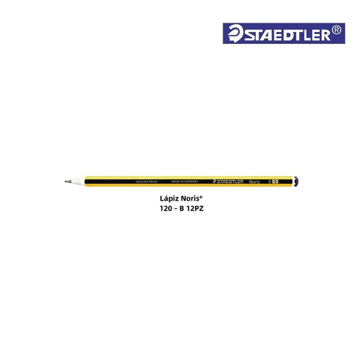 [A000537] Lápiz STAEDTLER Noris B 100% PEFC - Material escolar y escritura