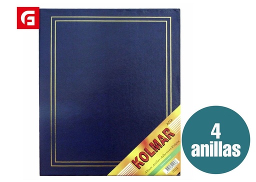 [202204253] Álbum de fotos anillas 71 azul - Marco de fotos y álbumes