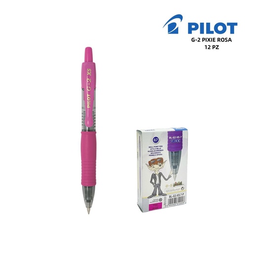 [A000505] Bolígrafo Pilot G-2 Pixie 0.7mm color rosa para escritura