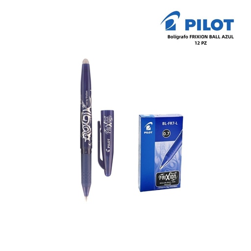 [A000063] **Lapicero borrable 0.7 mm azul** - Papelería de marca