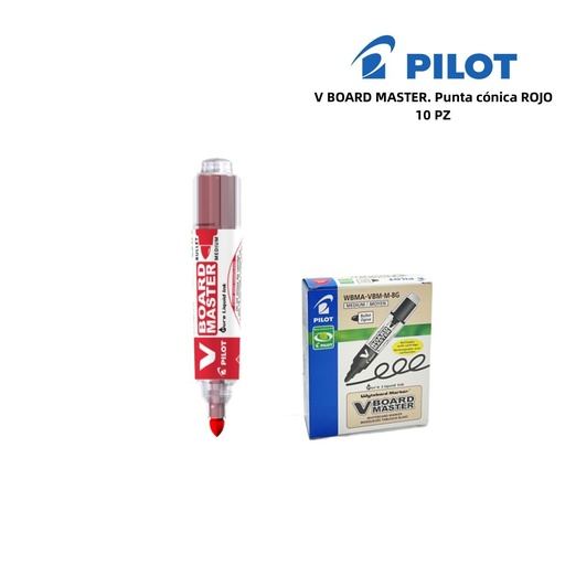 [A000517] Marcador de pizarra Pilot punta redonda 2,3 mm rojo - Material de oficina 