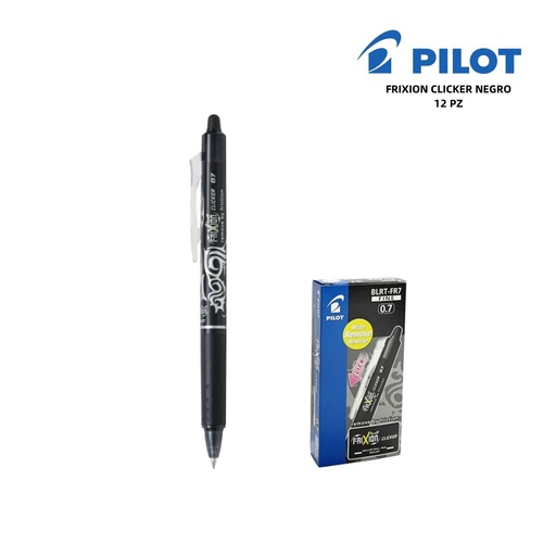 [A000068] Bolígrafo Pilot FriXion Clicker borrable 0.7mm color negro