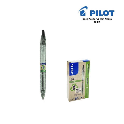[A000497] Bolígrafo ecológico **Pilot 1 mm color negro** - Papelería
