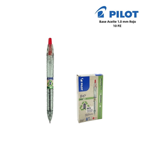 [A000499] Bolígrafo ecológico **Pilot 1 mm color rojo** - Papelería