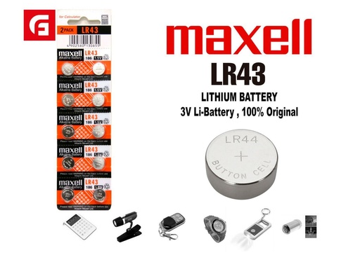 [171113085] Pila botón MX LR-43 10pcs para electrónica