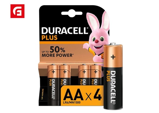 [183501764] Pila alcalina AA LR6 Duracell Plus Power blíster 4 unidades