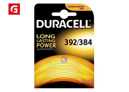 [183506792] Pila de botón Duracell 384/392 óxido de plata SR41 para dispositivos electrónicos