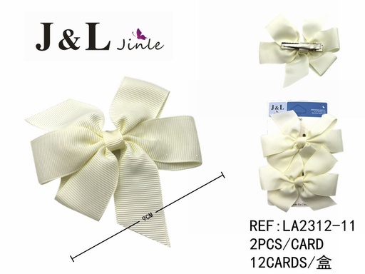 [LA2312-11] Clip con lazo cava 9cm 2pcs