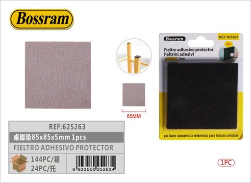 [625263] Fieltro adhesivo protector 85x85x5mm 1pc