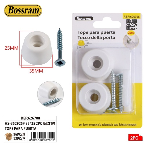 [626708] Tope para puerta 35*25 2pc con tornillos