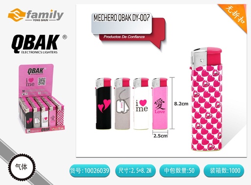 [10026039] Mechero QBAK modelo DY-007 - Accesorios para fumar