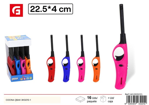 [141203221] Mechero de cocina 22.5 x 4 cm QBAK HY-219 - Utensilios de cocina