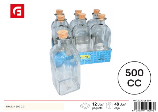 [203018207] Frasco de vidrio 500 cc - Envases de vidrio