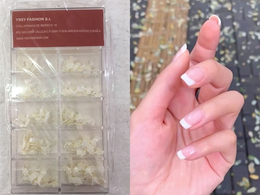 [6936818720189] 100 puntas sin cortes 200 unidades - Accesorios de uñas