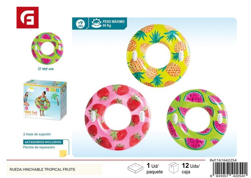 [161642254] Rueda hinchable tropical fruits para piscina