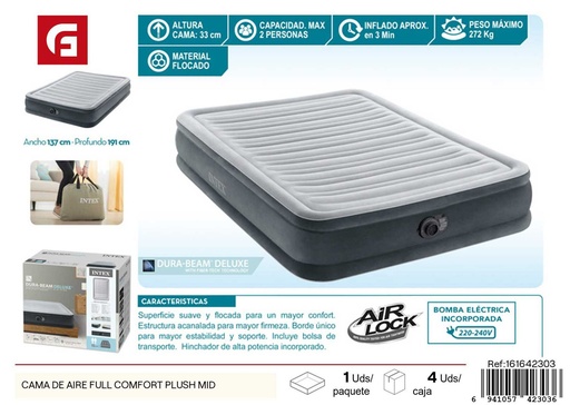 [161642303] Cama de aire full comfort plush mid - Muebles y accesorios para dormir