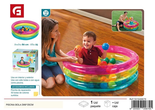 [161644674] Piscina inflable redonda 86*25cm