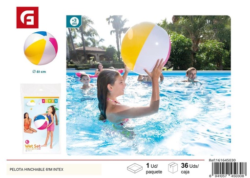 [161645030] Pelota hinchable 61cm Intex para verano