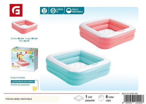 [161645100] Piscina bebe hinchable para verano y jardín