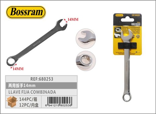 [680253] Llave fija combinada 14mm para reparaciones y ajustes