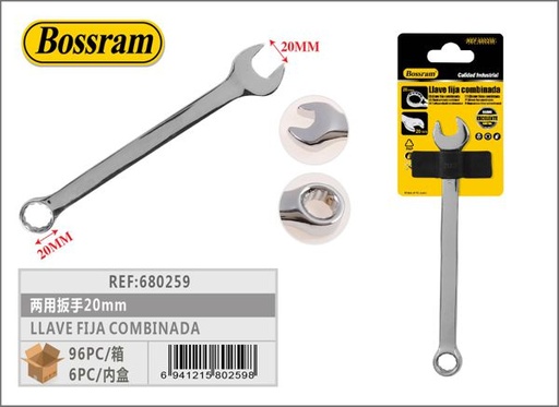 [680259] Llave fija combinada 20mm para uso en ferretería