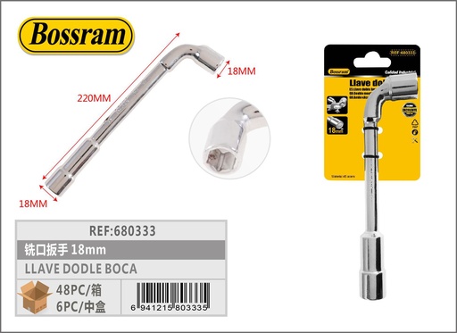 [680333] Llave doble boca 18mm para ajustes