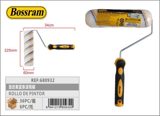 [680932] Rollo de pintor con mango de goma 9 diámetro 40mm para pintar