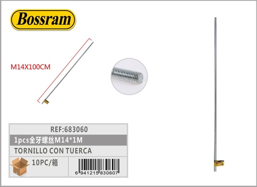 [683060] Tornillo con tuerca M14*1m para sujeción