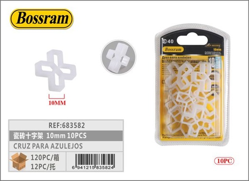 [683582] Cruz para azulejos 10mm 10pcs