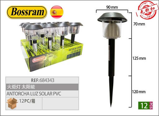 [684343] Antorcha luz solar para jardín